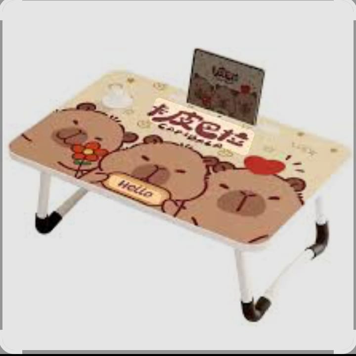 mesas plegables infantiles con diseño de capibara